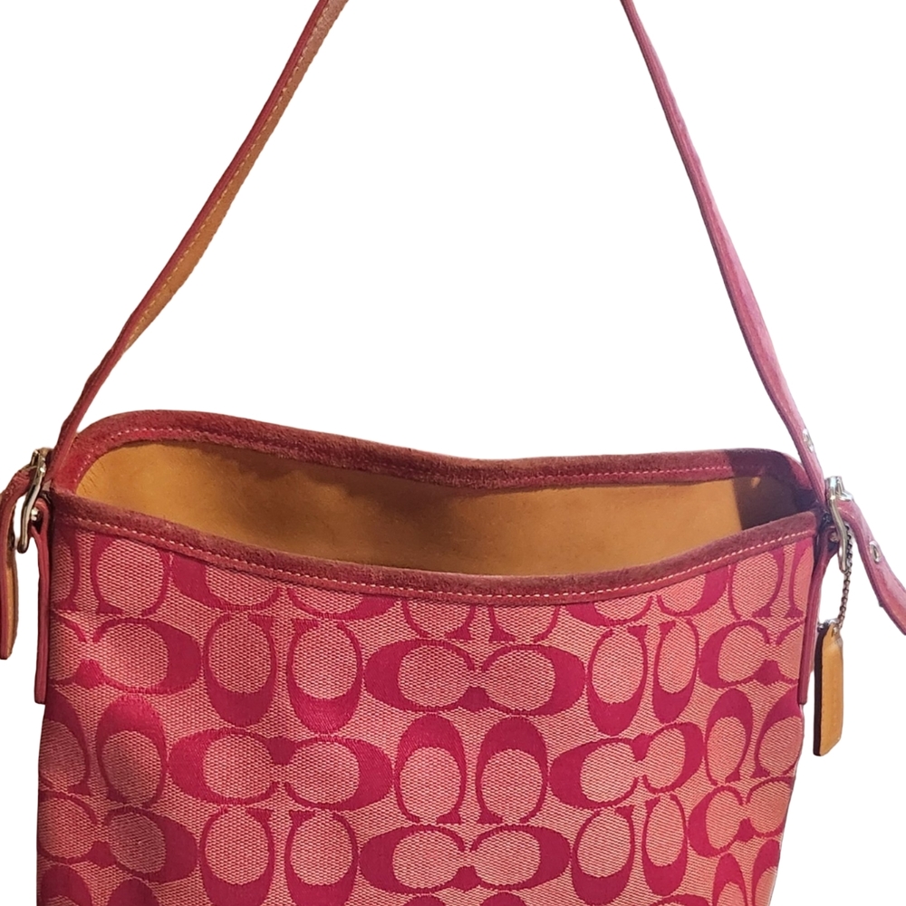 Coach Red Signature Shoulder Bag